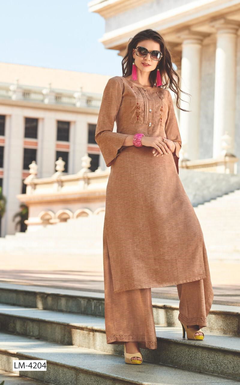Lyme Launched Boundary Rayon With Embroidery Design  Work
